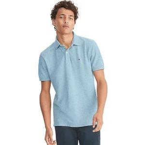 Tommy Hilfinger Flex Slim Fit Polo - Heather Blue